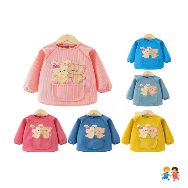 Delantal Cotele Impermeable Jardín Comida Para Bebes.