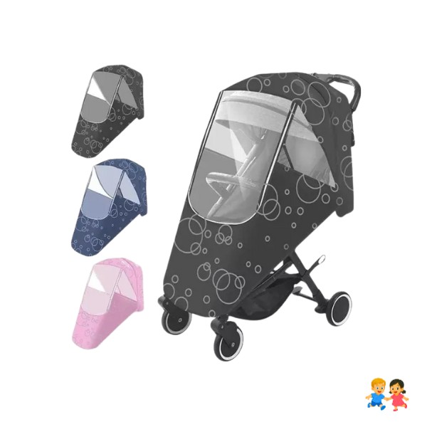 Cubre Coche Protector Impermeable Bebes Lluvia Viento Polvo.