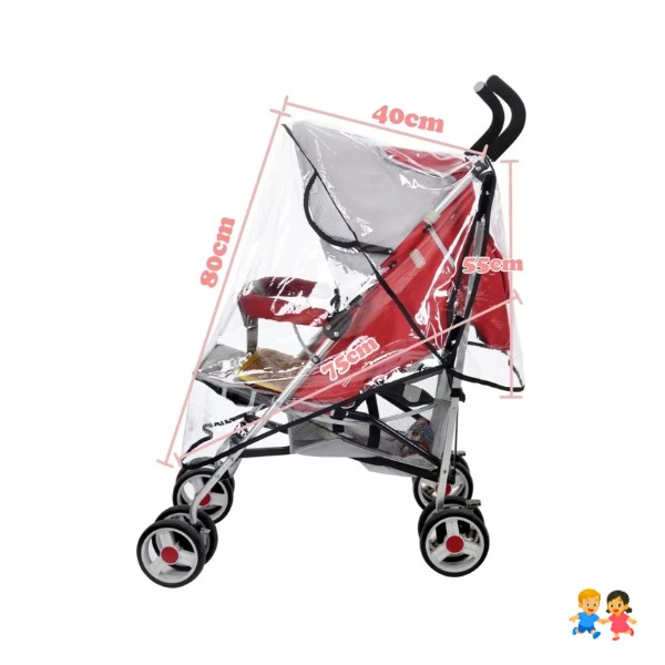 Cobertor Funda Cubre Coche Bebe Transparente Universal.