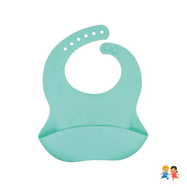 Babero De Silicona Ajustable.