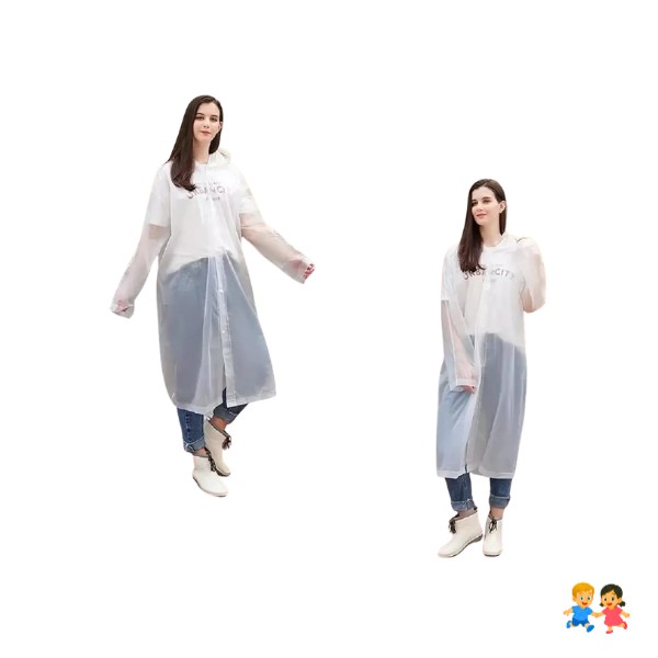 Portátil Capa Poncho Para La Lluvia 100% Impermeable Duro.