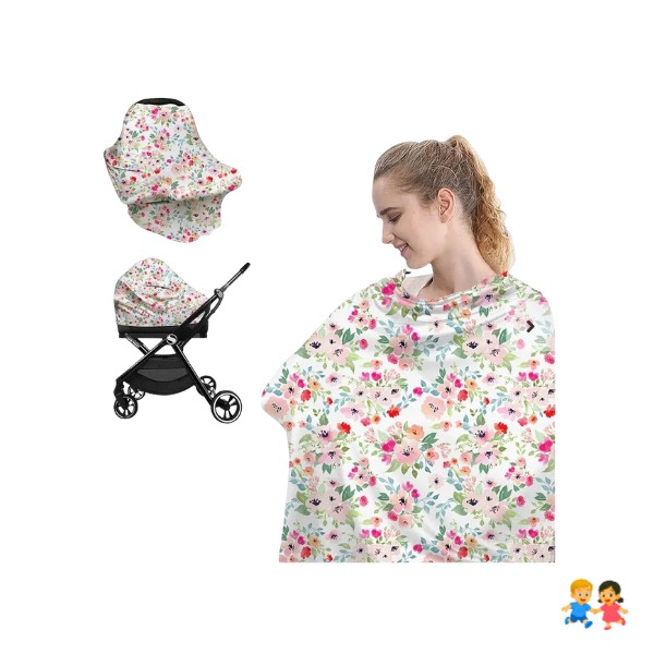 Funda Multifuncional Para Lactancia Y Asiento De Coche.