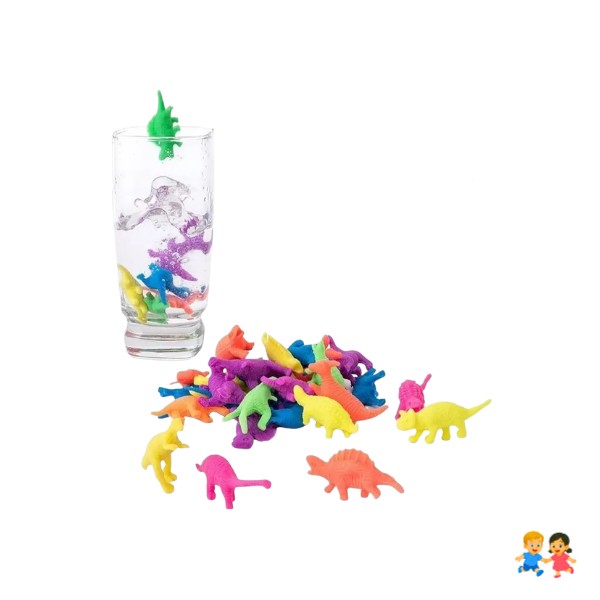 Crecencios Juguetes Dinosaurios Que Crecen En El Agua 20und.