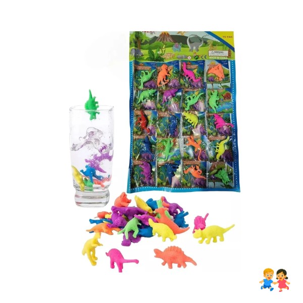 Crecencios Juguetes Dinosaurios Que Crecen En El Agua 20und.