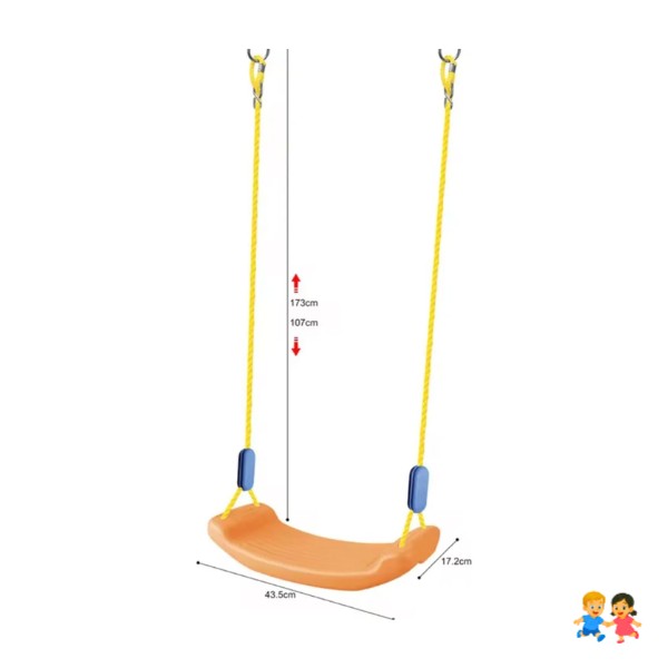 Columpio Ajustable Portátil Para Niños Asiento Giratorio.