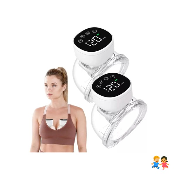 2pcs Extractor Leche Eléctrico Manos Libres Portátil Usb.