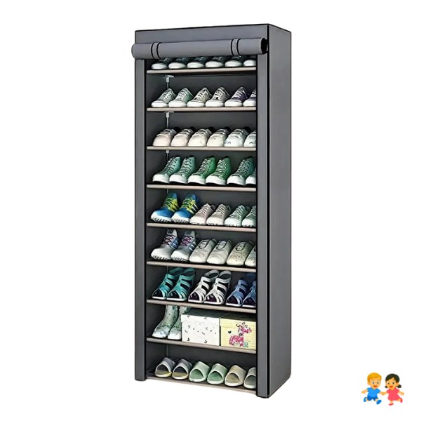 Zapatero Vertical Armario Estante Organizador 10 Niveles