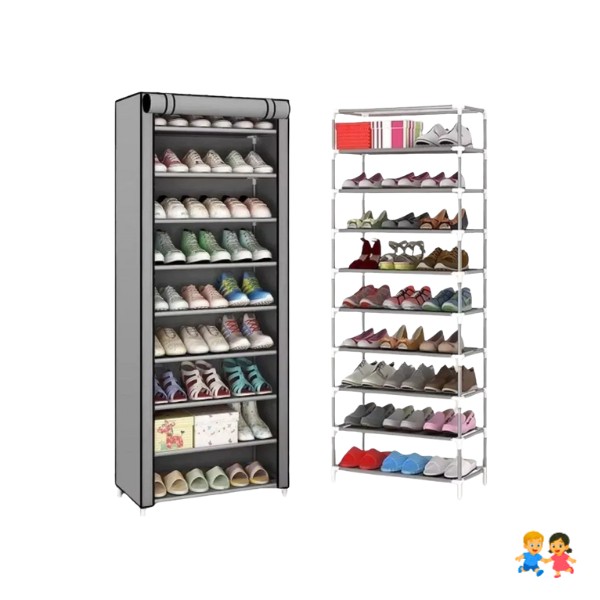 Zapatero Vertical Armario Estante Organizador 10 Niveles