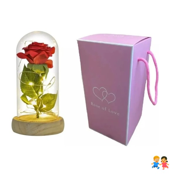 Rosa Eterna Rosas Eternas Rosa Preservada Led San Valentín.