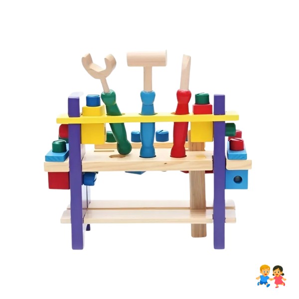 Herramientas Juguete Didáctico Madera Para Niños Montessori.