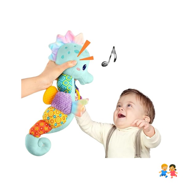 Peluche Caballito De Mar Sensorial Multicolor Infantil.