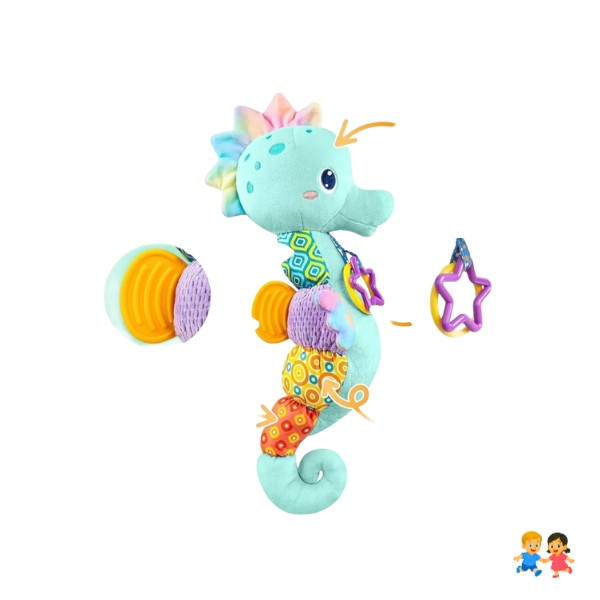 Peluche Caballito De Mar Sensorial Multicolor Infantil.