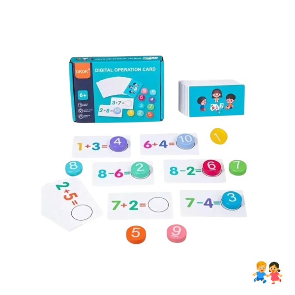 Juego De Madera Didáctico Aprender Matemática Sumar Y Restar.