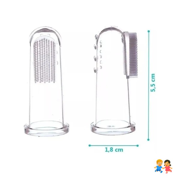 Cepillo De Dientes Para Bebes Tipo Dedal Con Estuches.