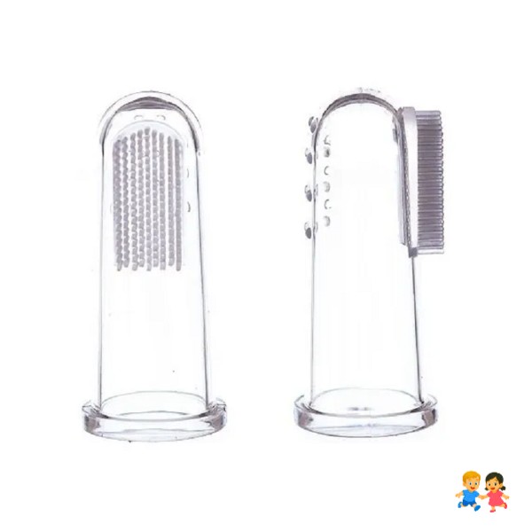 Cepillo De Dientes Para Bebes Tipo Dedal Con Estuches.