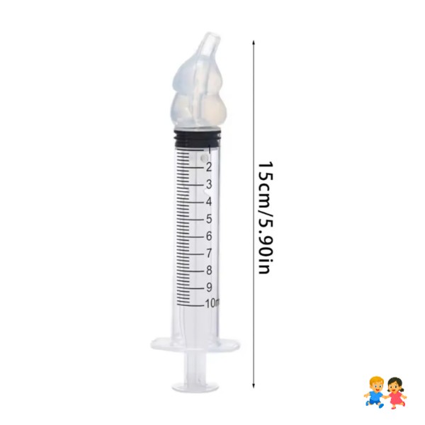 Jeringas Lavado Nasal Bebés(pack2)+cajita Para Guardar 10ml Transparente