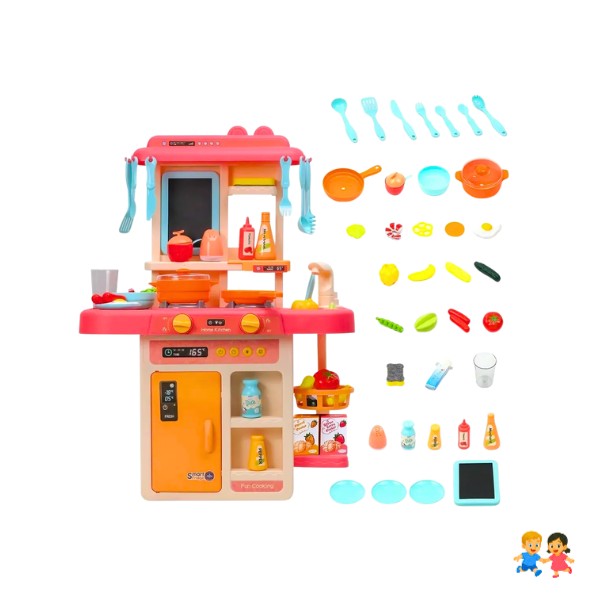 Cocina De Juguete 42 Accesorios Estilo Moderno.