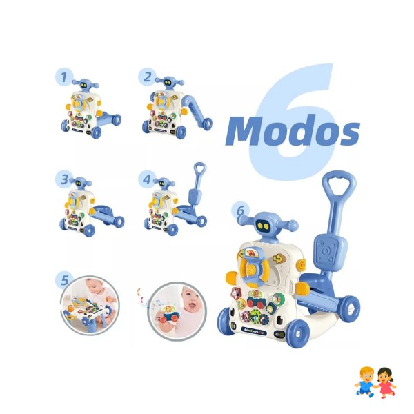 Caminadora Andadera Correpasillos Andador Bebe 6 En 1 Niños