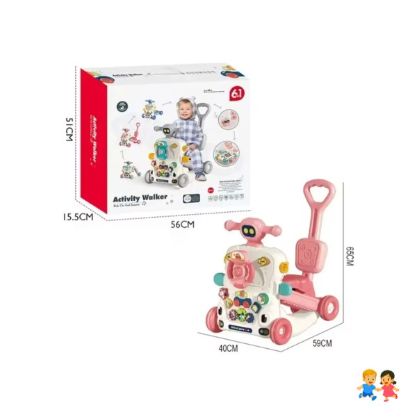 Caminadora Andadera Correpasillos Andador Bebe 6 En 1 Niños