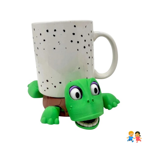 Posa Vaso Tasa Tortuga 3d Novedad Para Regalo Posa Vaso Tasa.