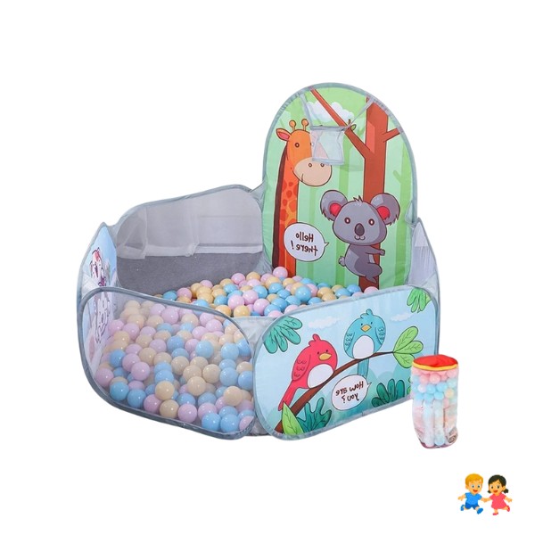 Corral De Seguridad Para Bebes Con Pelotas Varios Liso.