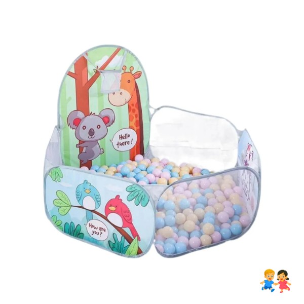 Corral De Seguridad Para Bebes Con Pelotas Varios Liso.