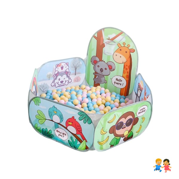 Corral De Seguridad Para Bebes Con Pelotas Varios Liso.
