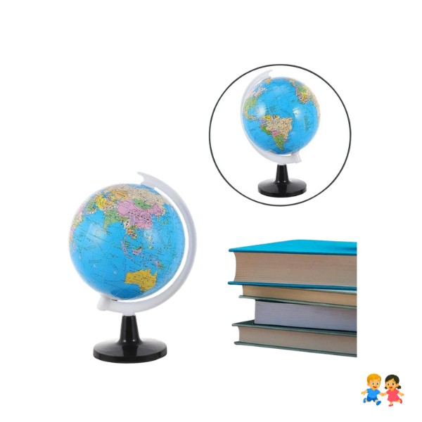 Globo Terráqueo 10.6cm Altura Político Mundo Mapa