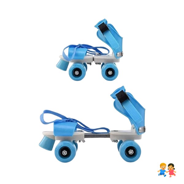 Patines 4 Ruedas Multicolor Para Niños Ajustable Artísticos Ajustable.