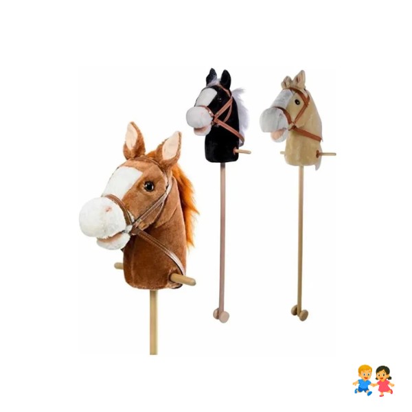 Caballito De Palo Con Sonido Y Rueda De 100 Cm Para Niños Varios