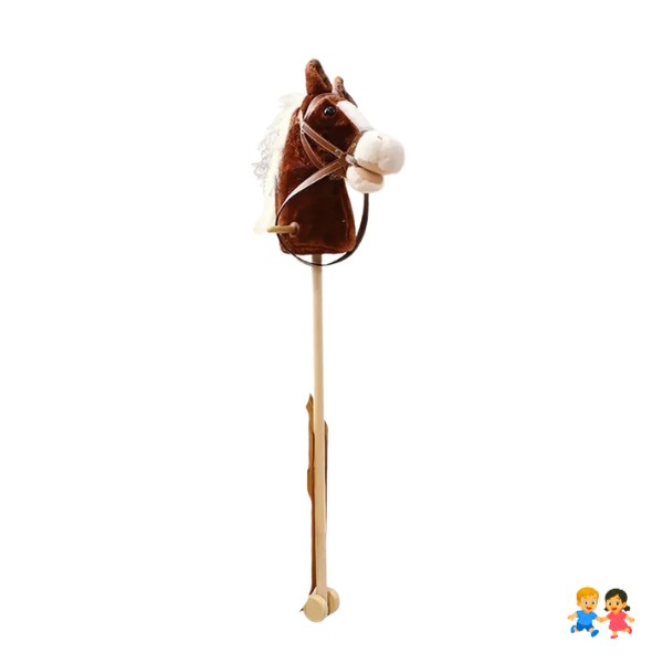 Caballito De Palo Con Sonido Y Rueda De 100 Cm Para Niños Varios