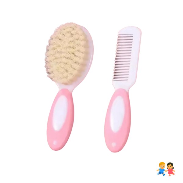 Set De Higiene Para Bebes Cepillos Y Peine Suave Limpieza.