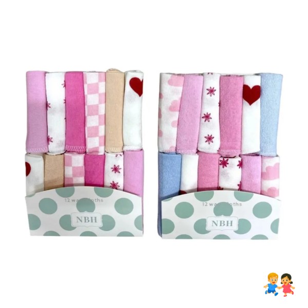 Set 12 Toallas Tutos Para Bebes Pañuelo Suave Recién Nacido