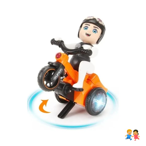 Triciclo Eléctrico Juguete Niños Y Niñas Truco Rotación 360
