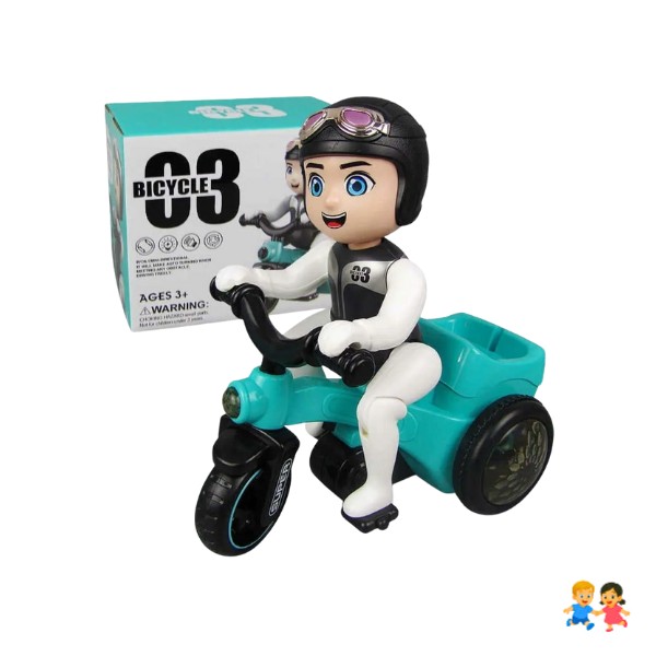 Triciclo Eléctrico Juguete Niños Y Niñas Truco Rotación 360