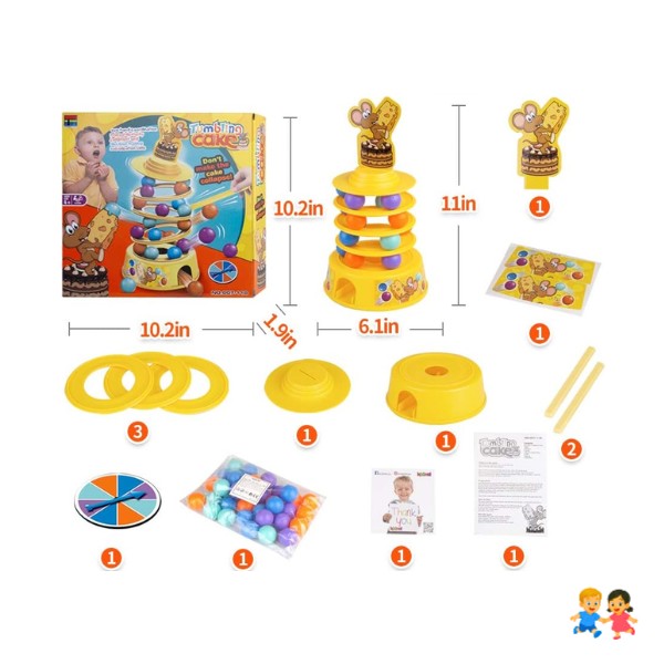 Pastel Inestable Juego De Mesa Torre Juego
