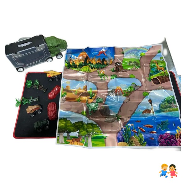 Camión Transporte Dinosaurios Tiranosaurio Rex