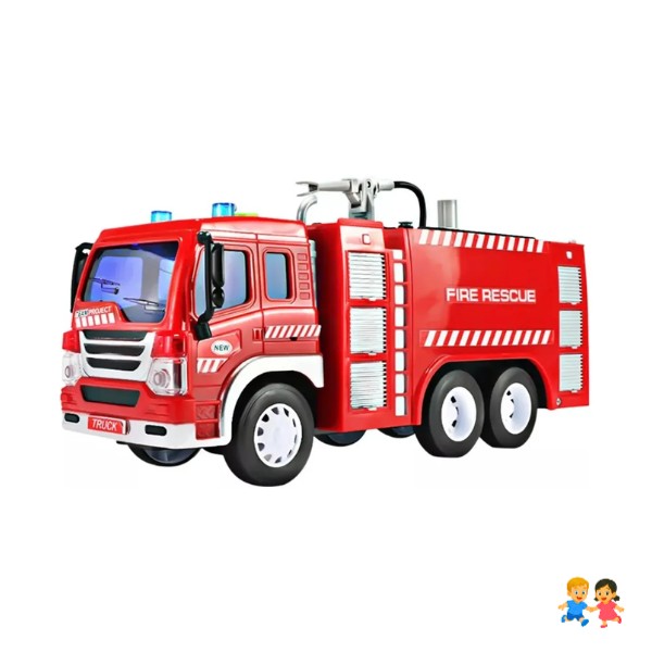 Camión De Bombero Juguete Con Luz Sonido Y Pulveriza Agua.