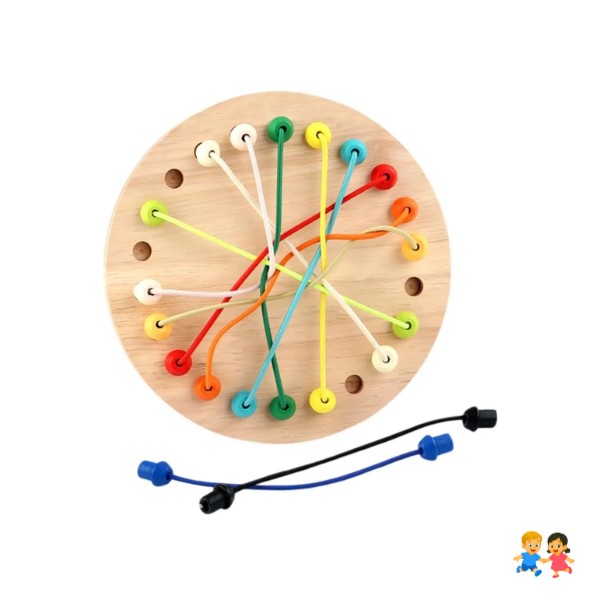 Juego Montessori Rompecabezas De Cuerdas Trenzadas