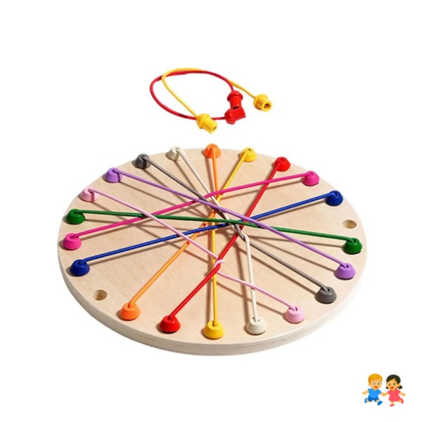 Juego Montessori Rompecabezas De Cuerdas Trenzadas