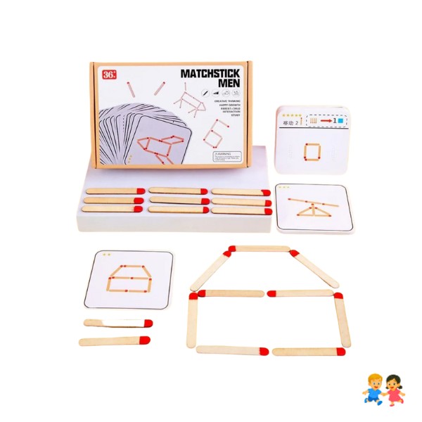 Juego Educativo De Palitos De Madera Estilo Montessori