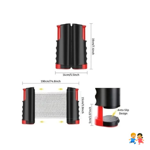 Red Ping Pong - Malla Adaptable A Cualquier Mesa