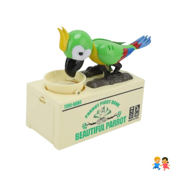 Alcancia Loro Lorito Atrapa Monedas