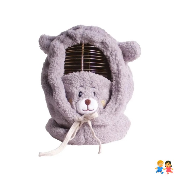 Gorro Pasamontaña Oso Felpa Chiporro Mascarilla