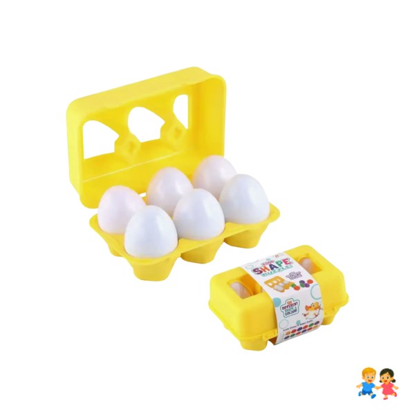 Set 6 Huevos Didácticos Estilo Montessori Juego Educativo