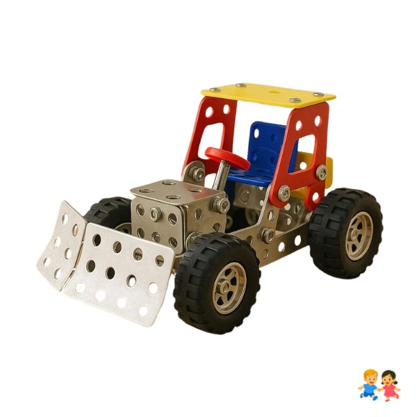 Tractor Armable 98 Piezas Metal Juguete
