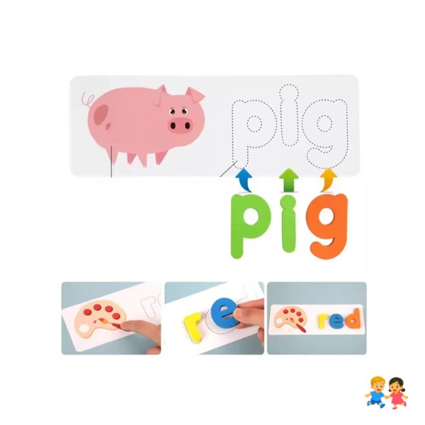 Juego De Palabra Infantil Aprendizaje De Deletreo Inglés