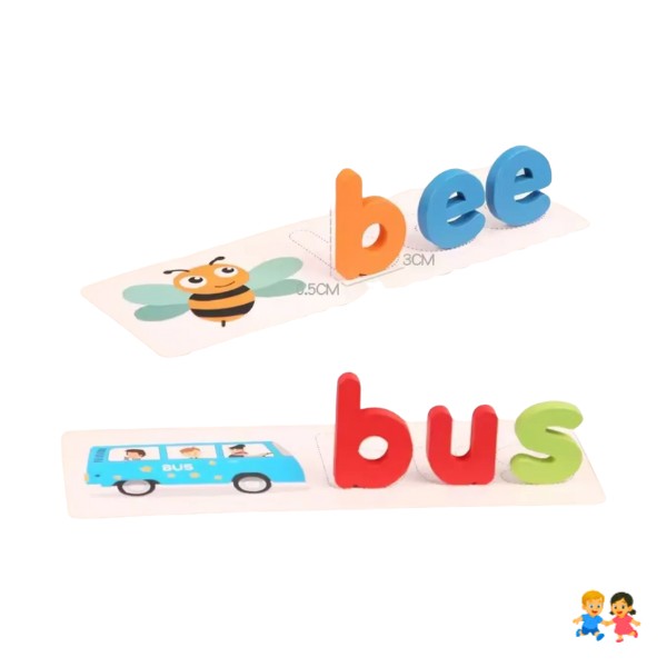 Juego De Palabra Infantil Aprendizaje De Deletreo Inglés