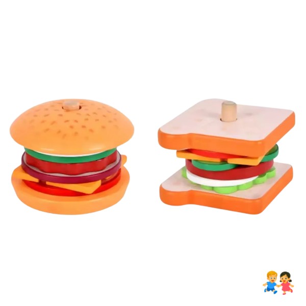 Hamburguesa O Sandwich De Didáctico Montessori