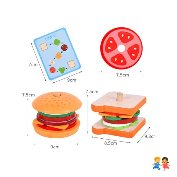 Hamburguesa O Sandwich De Didáctico Montessori
